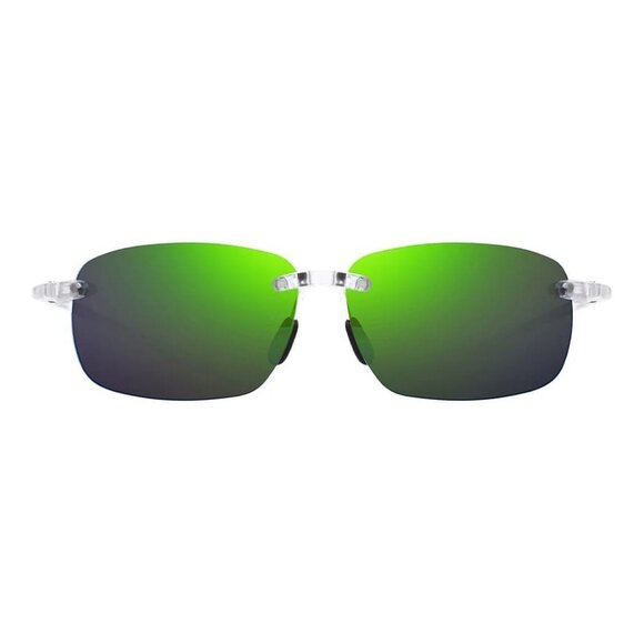 New REVO Descend Pro Transparent Rimless Polarised Square RE 1210 09 BLP Sunglas - Picture 2 of 4